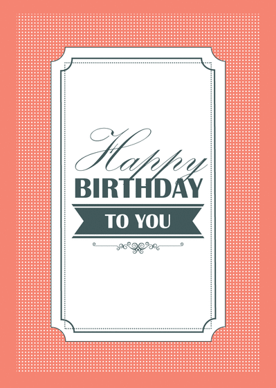 Carte Panneau Retro Happy Birthday : Envoyer une Carte 